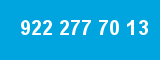 922 277 70 13 922 277 70 13